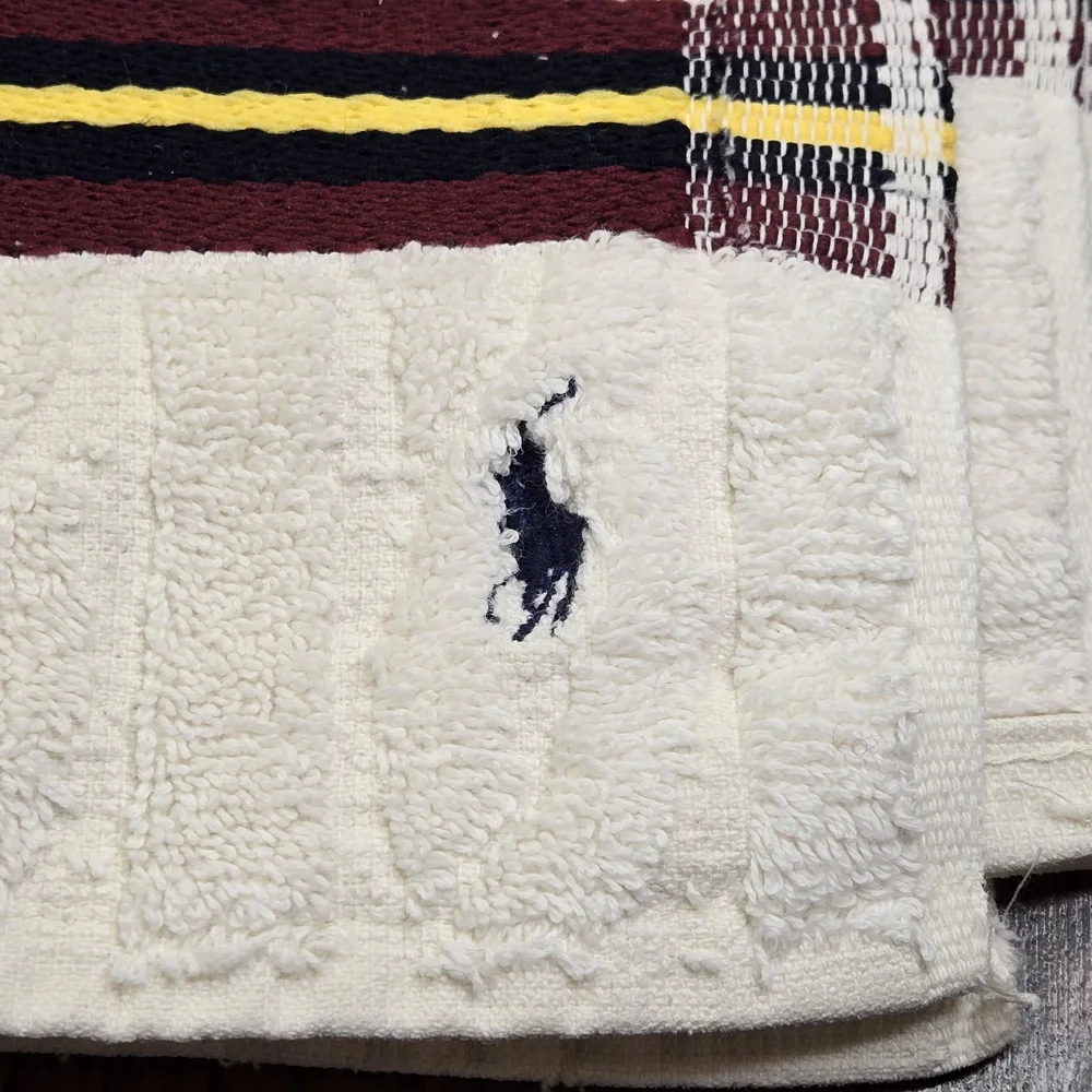Ralph Lauren Home Vintage Cable Knit Cricket Towel – Made in USA